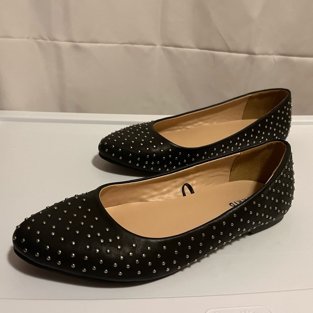 Torrid Black Studded Flats